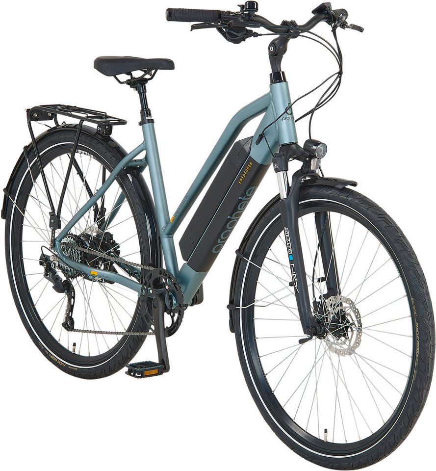 Prophete E-Bike Entdecker 1.0, 8 Gang Shimano, Kettenschaltung, Heckmotor, 418 Wh Akku von Prophete