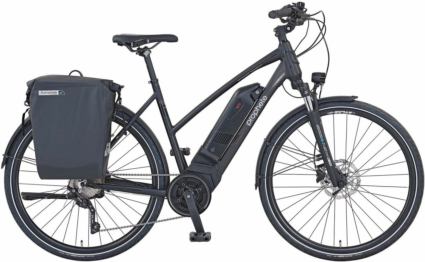 Prophete E-Bike Entdecker PowerEdition, 10 Gang Shimano Deore Schaltwerk, Kettenschaltung, Mittelmotor, 672 Wh Akku, (mit Seitentasche) von Prophete