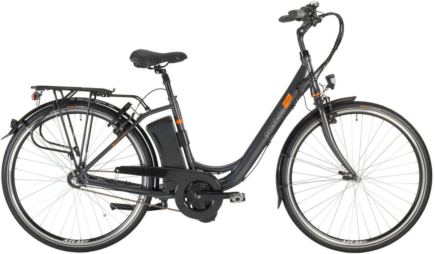 Prophete E-Bike Geniesser e9000, 3 Gang Shimano Nexus Schaltwerk, Nabenschaltung, Mittelmotor, 374 Wh Akku von Prophete