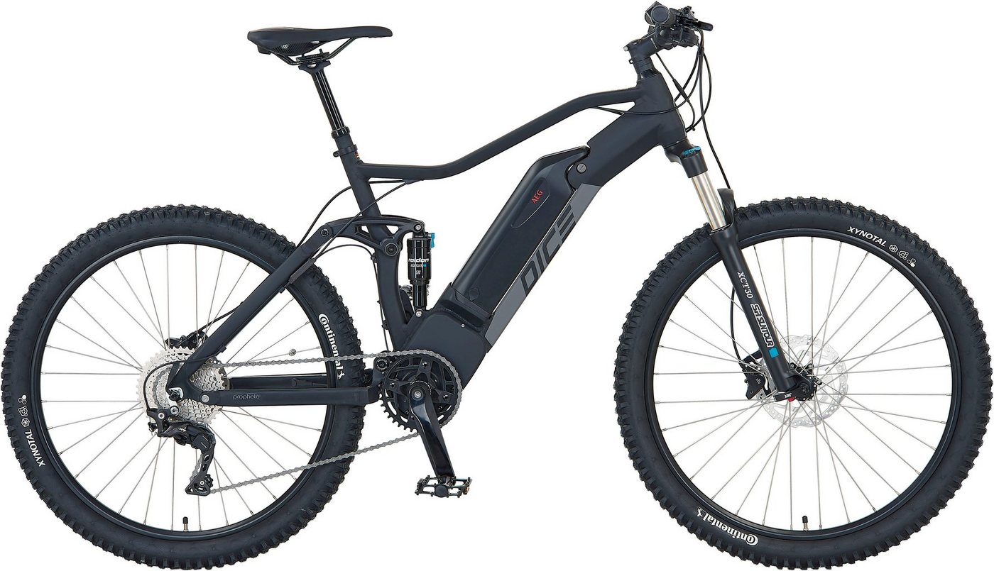 Prophete E-Bike Prophete DICE 4.8, 10 Gang Shimano Deore XT Schaltwerk, Kettenschaltung, Mittelmotor, 672 Wh Akku von Prophete