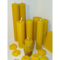 Bienenwachskerzen Handgerollt 5, 3 in X 0, 8 13, 5/2 cm 100% Natürliche Reine Wabenbienenwachs Nicht Parfümierte Stumpenhonigkerzen 3Er-Set von PropolisandHealth