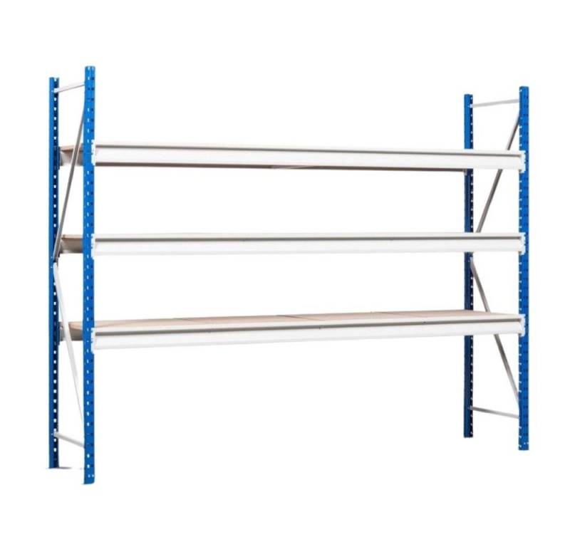 PROREGAL® Schwerlastregal Weitspannregal MAXIMUS Pro Grundregal, 250x250x80cm, 3 Ebenen von Proregal