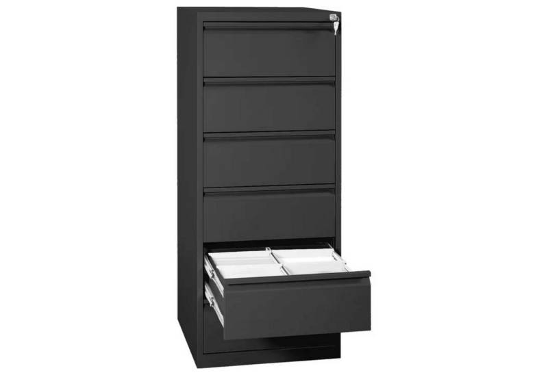 PROREGAL® Aktenschrank Karteischrank Mare, 6 Schubladen, HxBxT 132x53x62cm, Weiß von PROREGAL®