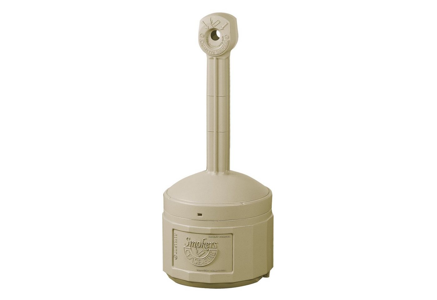 PROREGAL® Aschenbecher Sicherheits-Standascher, 15L, selbstlöschend, HxB 98x42cm, Beige von PROREGAL®