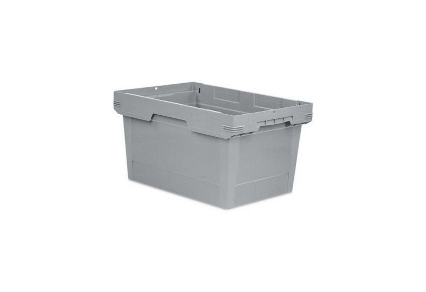 PROREGAL® Aufbewahrungsbox Conical Mehrweg-Stapelbehälter Grau, HxBxT 32,3x40x60cm, 58 Liter von PROREGAL®