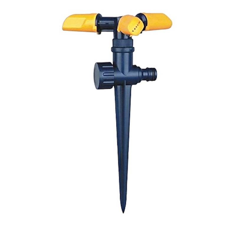 PROREGAL® Bewässerungssystem Gartensprenger, Kreisregner Sprinkler, 3 arme, mit PVC Spitze von PROREGAL®