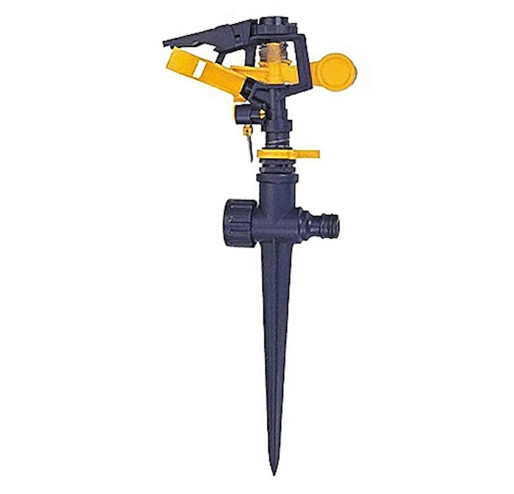 PROREGAL® Bewässerungssystem Gartensprenger, Sprinkler, PVC Impuls DY1013 + PVC Spike von PROREGAL®