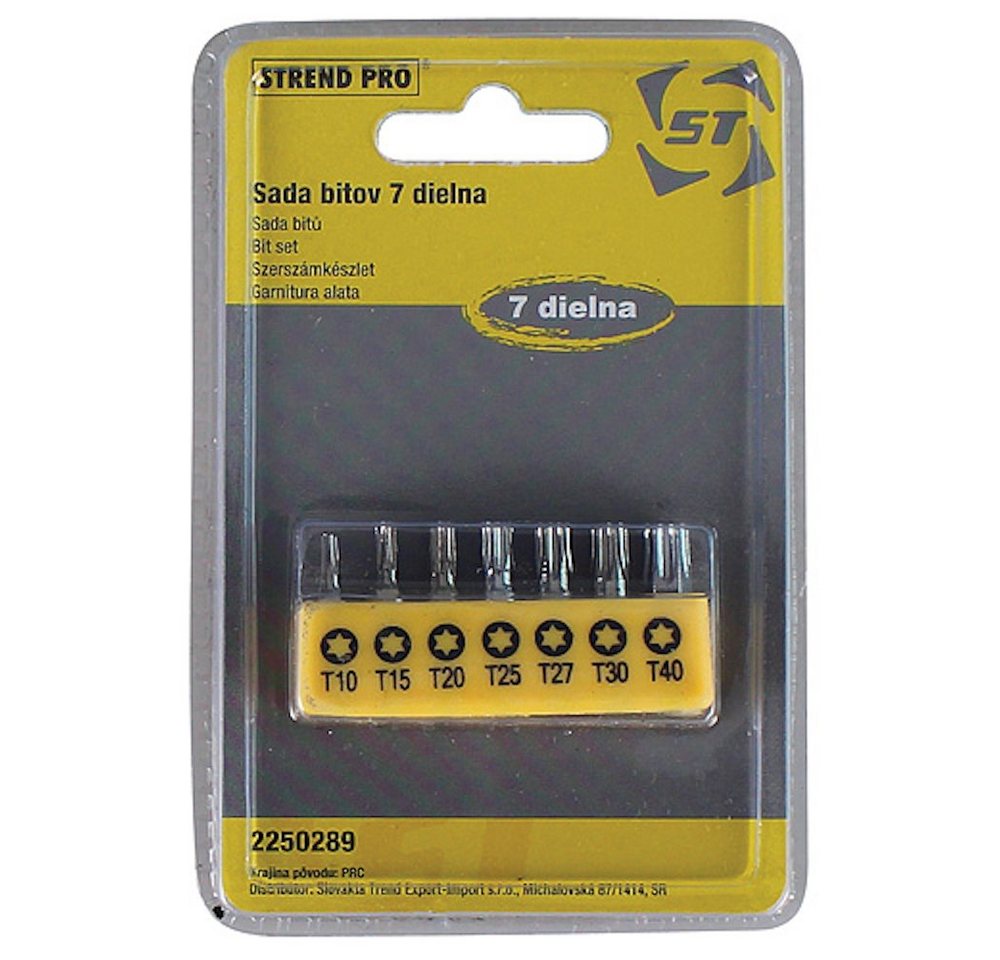 PROREGAL® Bit-Schraubendreher Bit-Set 7 Stück, Bit, S2, TH-10-15-20-27-27-30-40 PROREGAL® Bit-Schraubendreher Bit-Set 7 Stück, Bit, S2, TH-10-15-20-27-27-30-40 von PROREGAL®