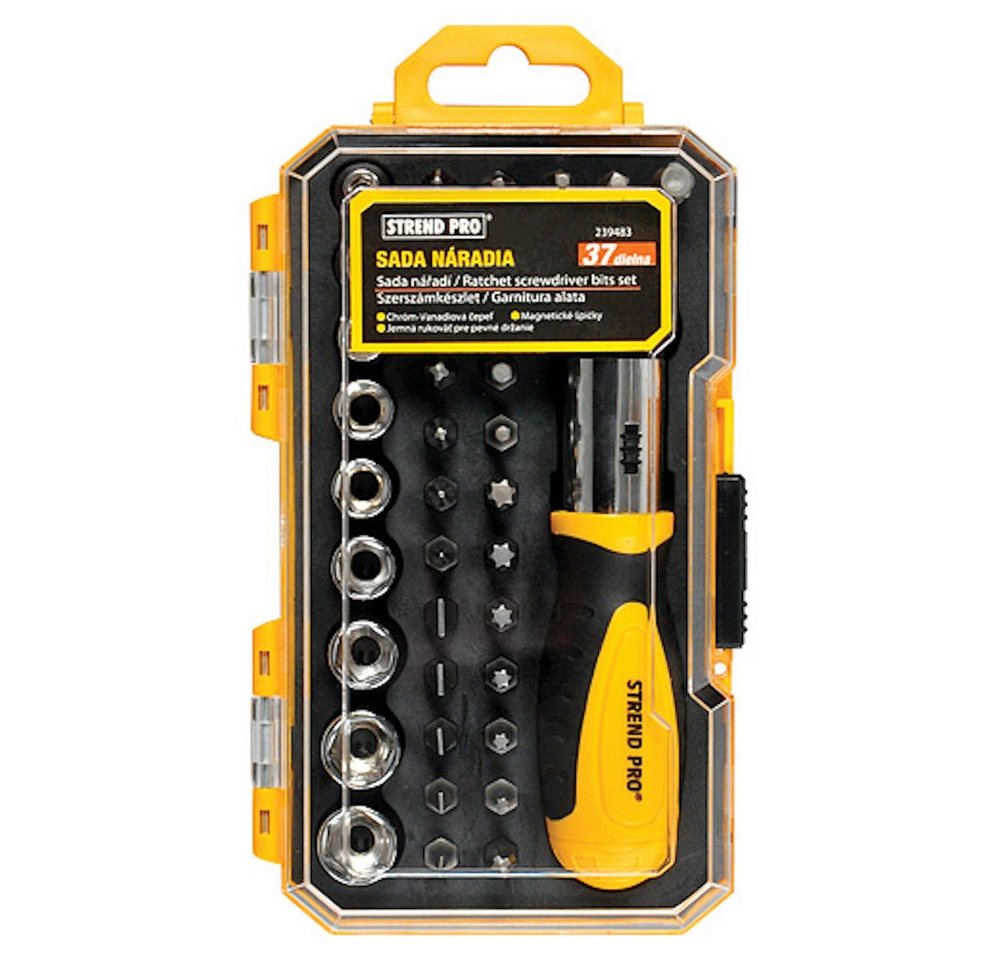 PROREGAL® Bit-Schraubendreher Schraubendreher bit- und Steckschlüsselsatz Set 37Stück PROREGAL® Bit-Schraubendreher Schraubendreher bit- und Steckschlüsselsatz Set 37Stück von PROREGAL®