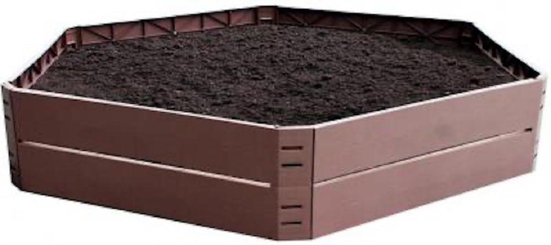 PROREGAL® Blumenkasten PIVY Blumenbeet, 6 Teile x 132x25 cm, Garten oder Balkon, Braun (Garten oder Balkon, Braun, 250 Liter Volumen, 6 St., Garten oder Balkon, Braun, 250 Liter Volumen) von PROREGAL®