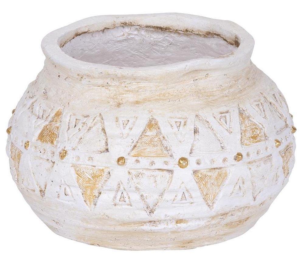 PROREGAL® Blumentopf Blütentopf mit Mosaik, hellbraun, Keramik, 36x36x23cm PROREGAL® Blumentopf Blütentopf mit Mosaik, hellbraun, Keramik, 36x36x23cm von PROREGAL®
