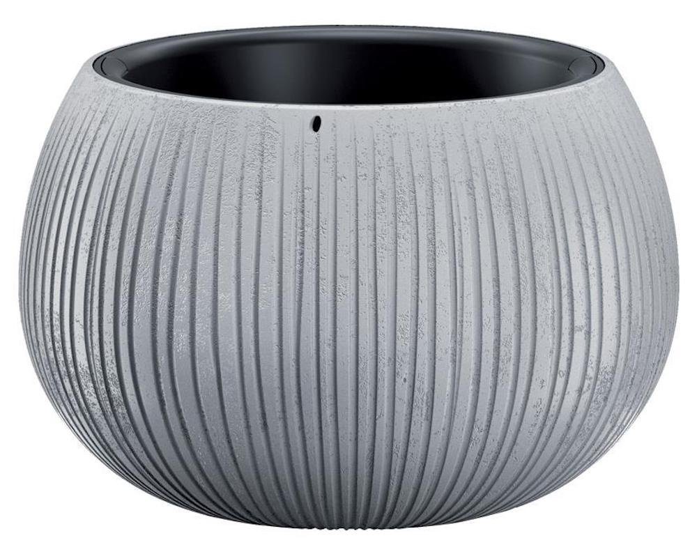 PROREGAL® Blumentopf Blumentopf Beton Bowl, 29/19x20cm, grau von PROREGAL®