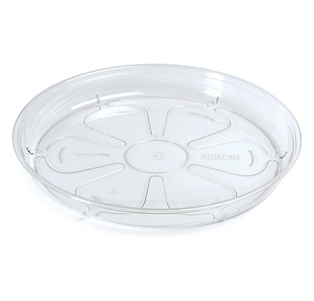 PROREGAL® Blumentopf Blumentopf Untersetzer 260mm Coubi, transparent von PROREGAL®