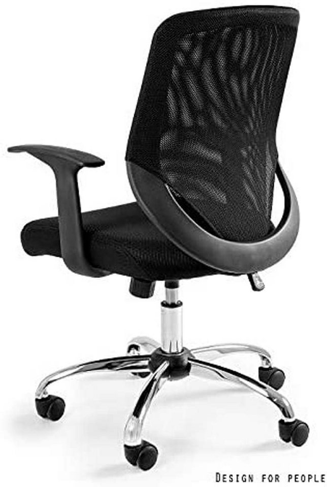 PROREGAL® Bürostuhl Bürodrehstuhl Leipzig HxBxT 92-100x62x53cm Mesh/Membran Schwarz von PROREGAL®