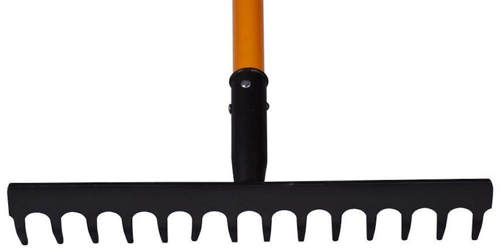 PROREGAL® Gartenrechen Gartenharke mit Glasfasergriff, 14Tooth, 1500mm von PROREGAL®
