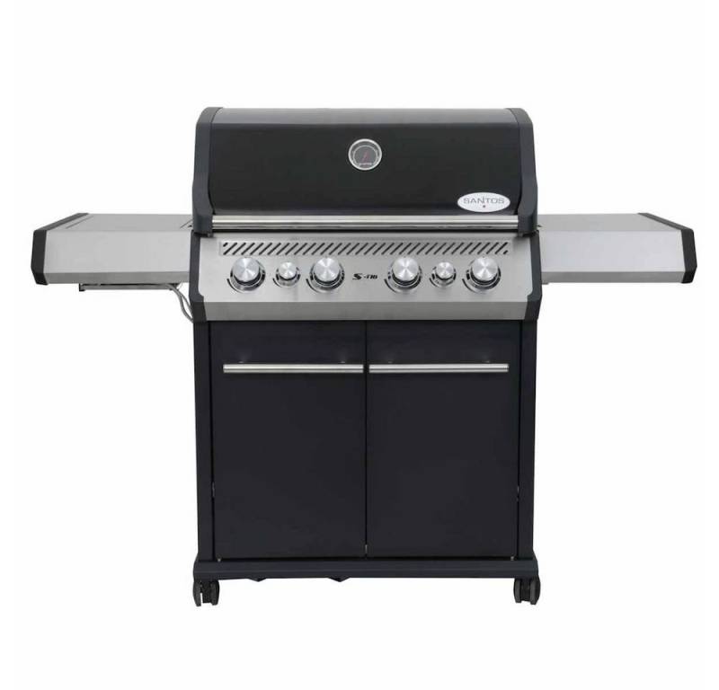 PROREGAL® Gasgrill Gasgrill S-418 mit 4 Hauptbrenner + 3-teiliges Zubehörpaket von PROREGAL®