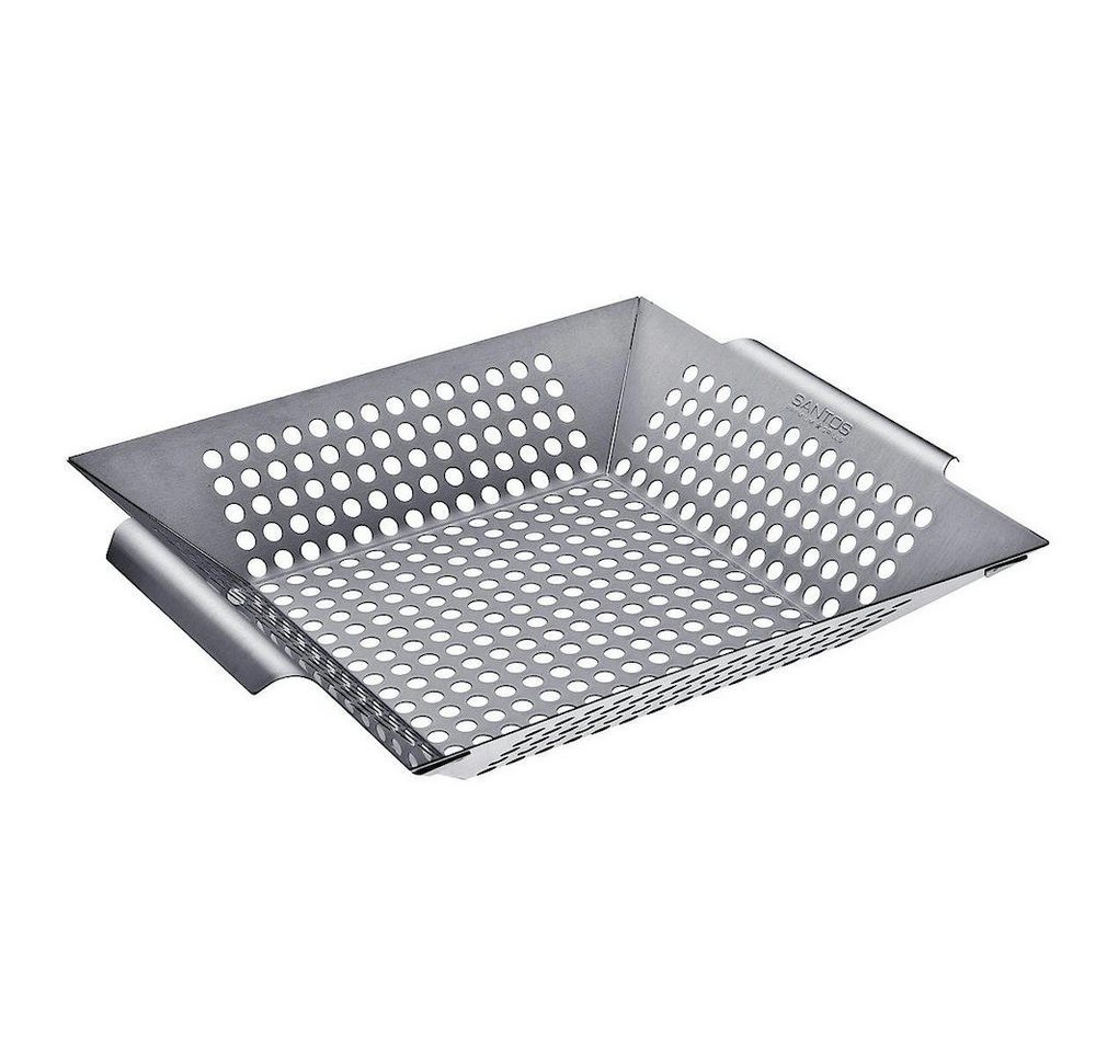 PROREGAL® Grillpfanne Gemüsekorb XL, Grillwok, 30,5x30,5cm, Edelstahl von PROREGAL®