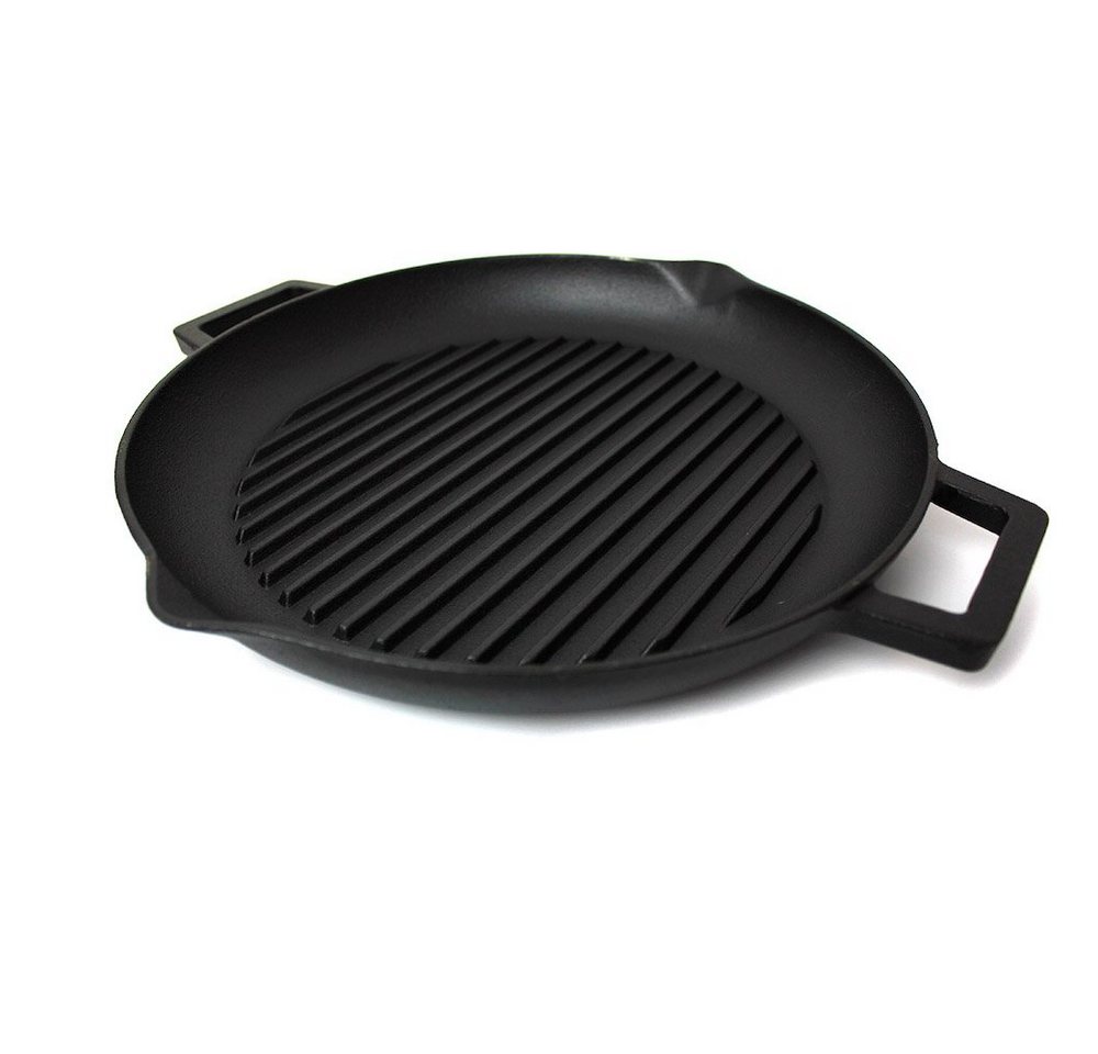 PROREGAL® Grillpfanne Grillpfanne rund ø 31,5 x 4 cm von PROREGAL®