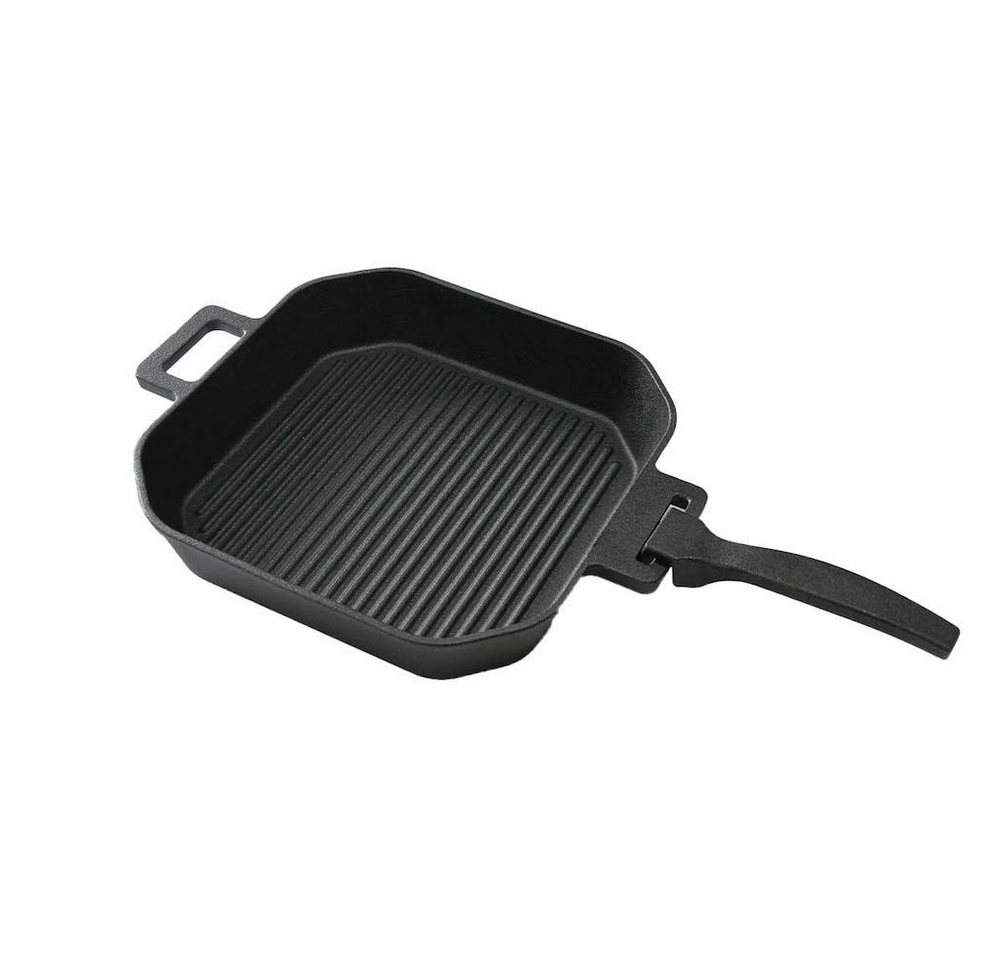 PROREGAL® Grillpfanne Gusseisenpfanne mit abnehmbaren Griff 29 x 29 cm PROREGAL® Grillpfanne Gusseisenpfanne mit abnehmbaren Griff 29 x 29 cm von PROREGAL®