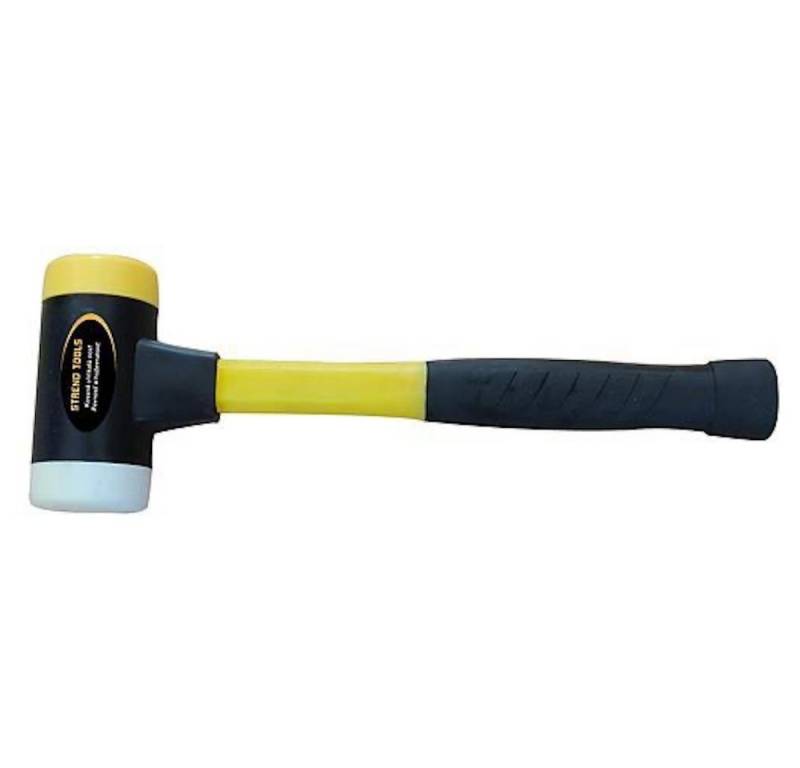 PROREGAL® Hammer Gummihammer 0,9 kg Fiberglasstiel mit Gummigriff von PROREGAL®