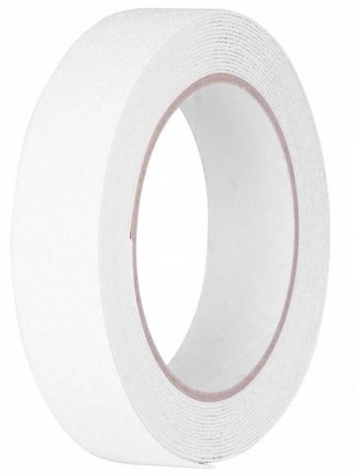 PROREGAL® Klebeband Anti-Rutsch-Klebeband, Extra haltbar, weiß, 5 Rollen von PROREGAL®