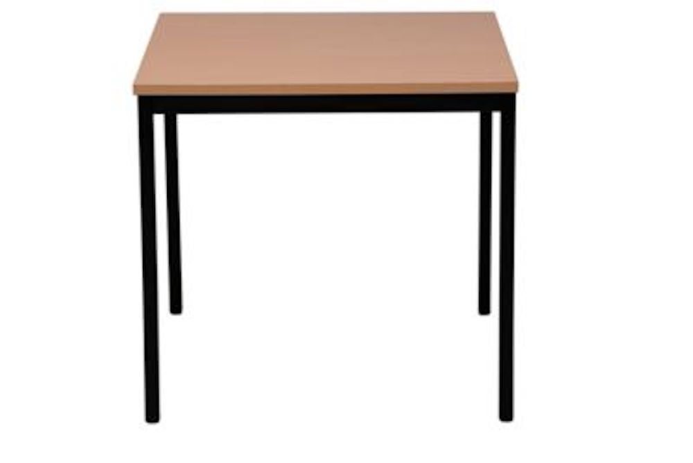 PROREGAL® Konferenztisch Bürotisch Wolf, Quadratisch, HxBxT 75x60x60cm, Schwarz-Buche von PROREGAL®