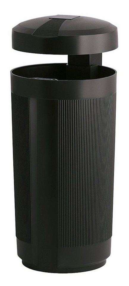PROREGAL® Mülleimer Abfallbehälter aus UV-beständigen Polyethylen, 50L, Schwarz von PROREGAL®