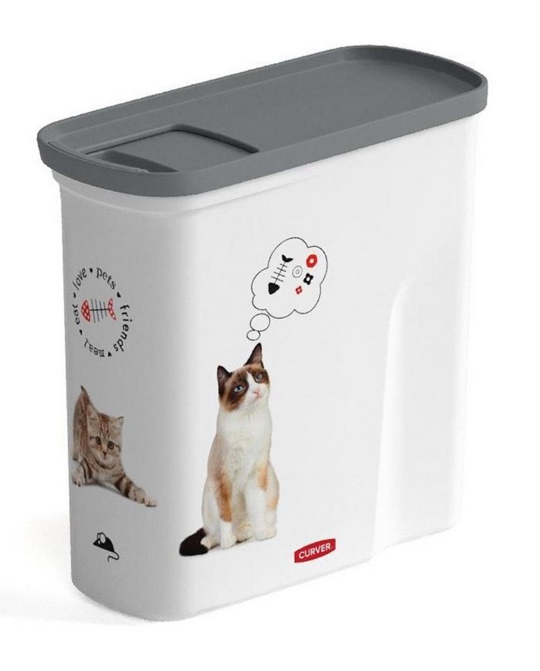 Curver Mülltrennsystem Futtertonne, Futterbehälter Petlife 2L für Katzenfutter von Curver