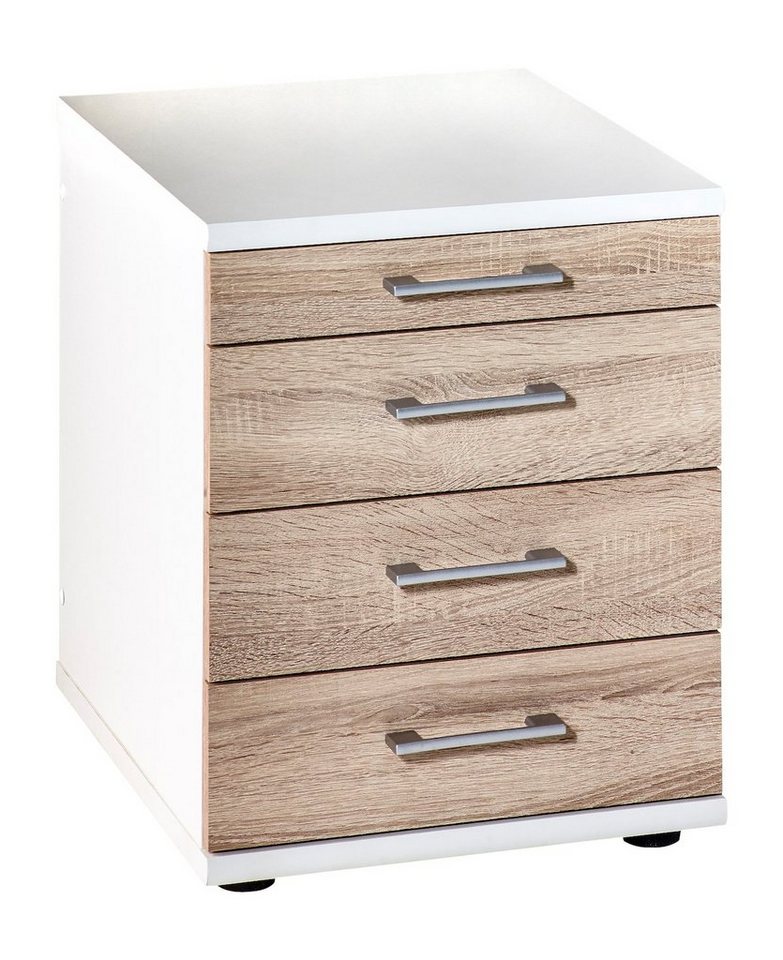PROREGAL® Rollcontainer Standcontainer Tiger - HxBxT 52x42x50 cm, Weiß von PROREGAL®