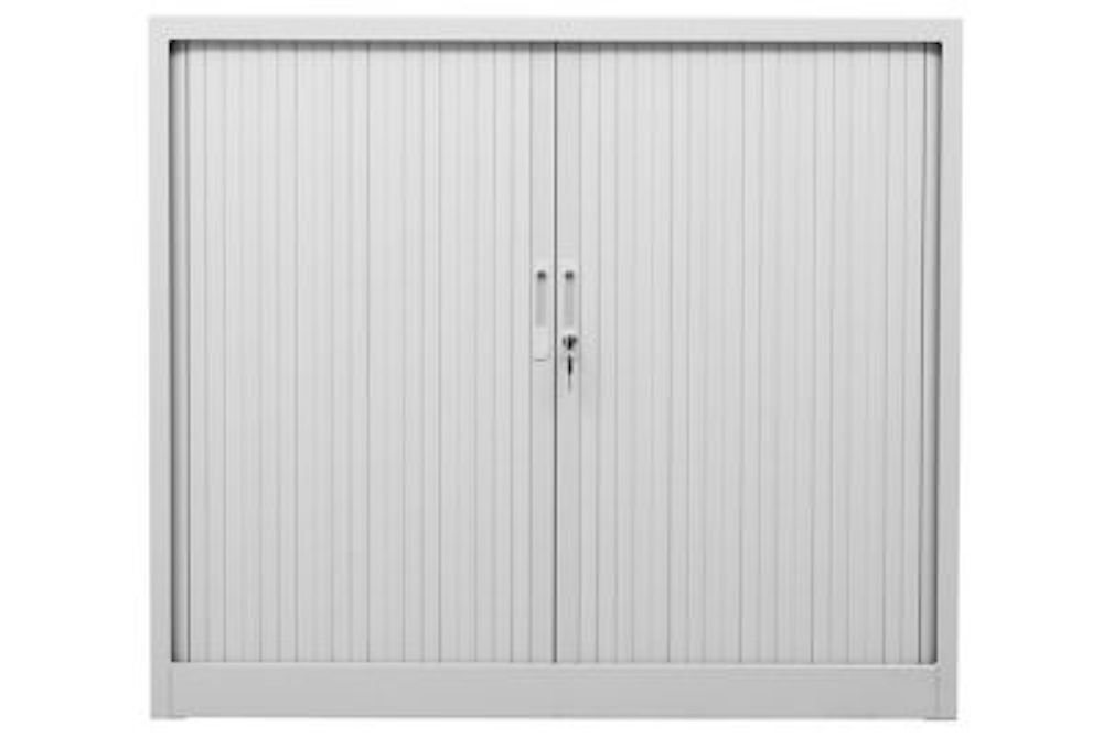 PROREGAL® Rollladenschrank Rollladenschrank Weasel, 2 Ordernhöhen, HxBxT 105x120x40cm, Grau von PROREGAL®