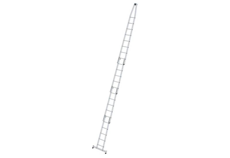 PROREGAL® Schiebeleiter Sprossen-Glasreinigerleiter Satz mit nivello®-Traverse 4-teilig von PROREGAL®