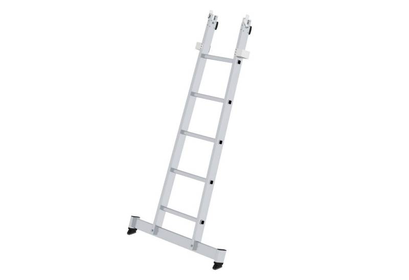 PROREGAL® Schiebeleiter Sprossen-Glasreinigerleiter Unterteil mit nivello®-Traverse 5 Sprossen von PROREGAL®