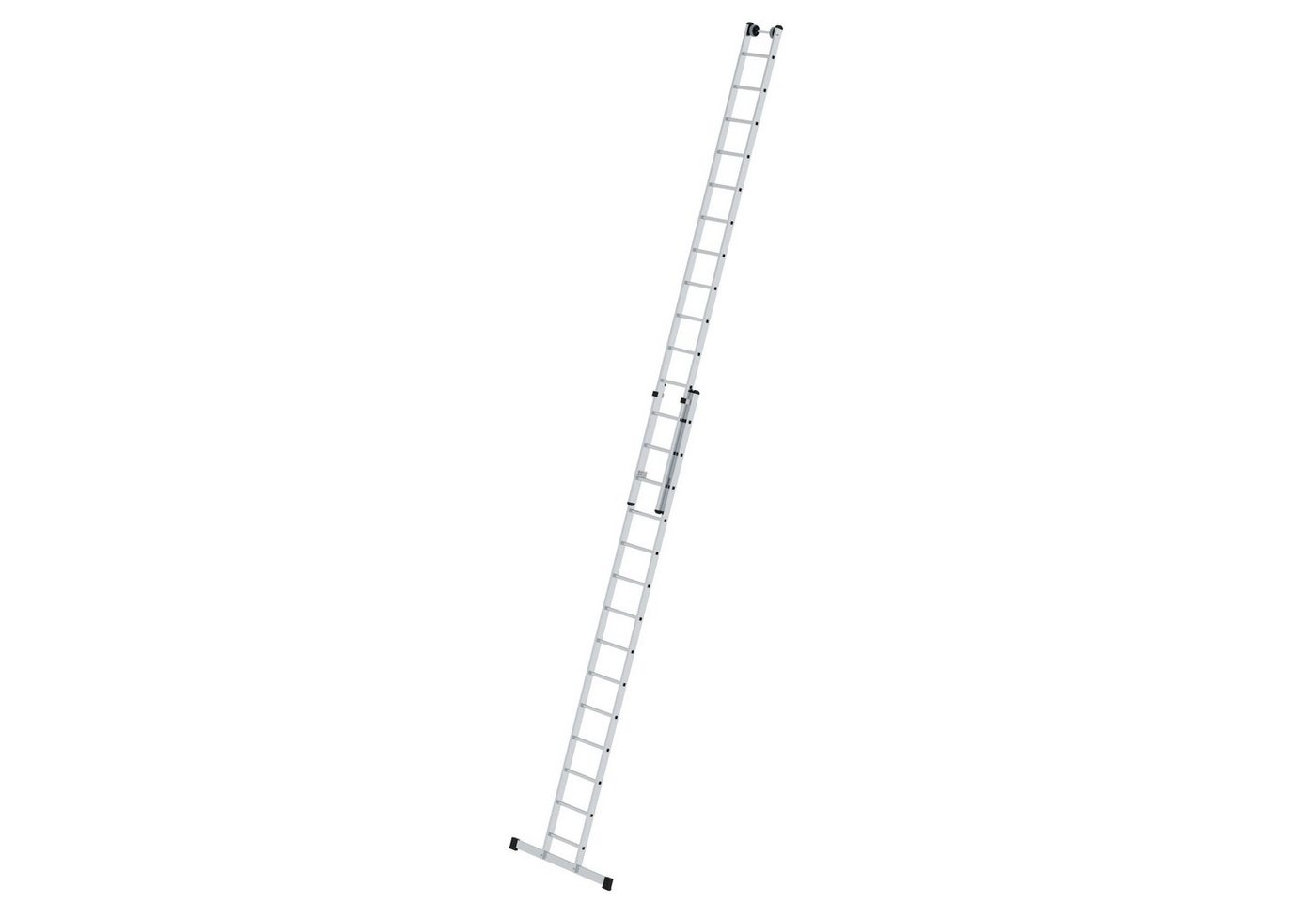 PROREGAL® Schiebeleiter Sprossen-Schiebeleiter 2-teilig mit Standard-Traverse von PROREGAL®