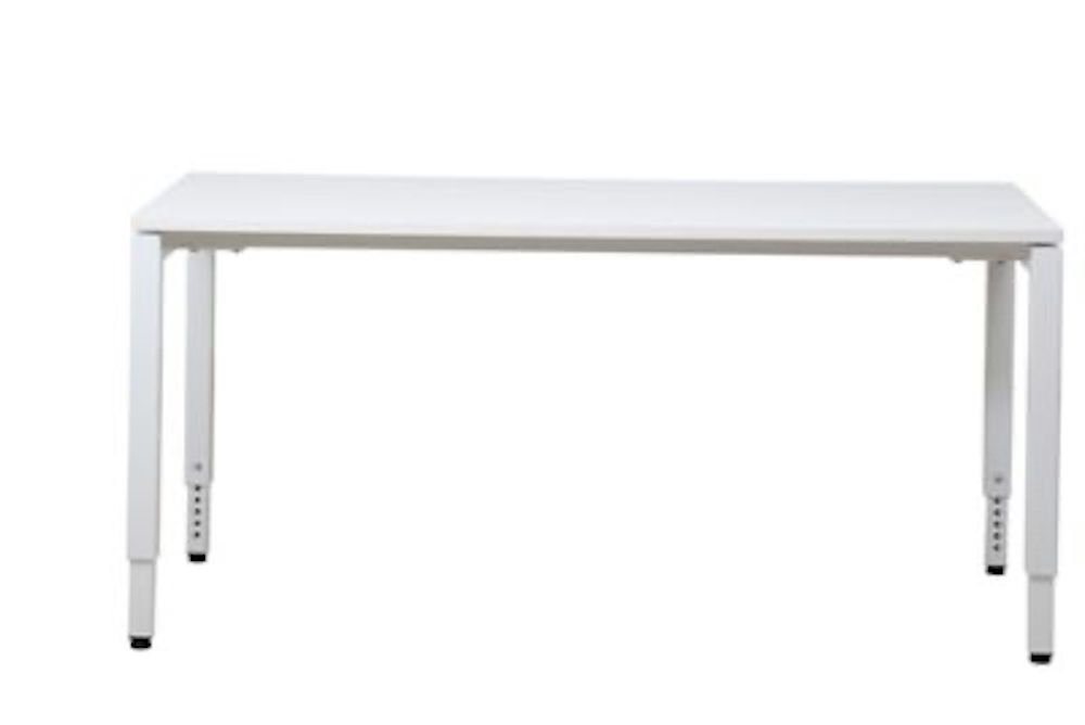 PROREGAL® Schreibtisch Höhenverstellbarer Schreibtisch Buzzard, HxBxT 62-85x160x80cm, Weiß von PROREGAL®