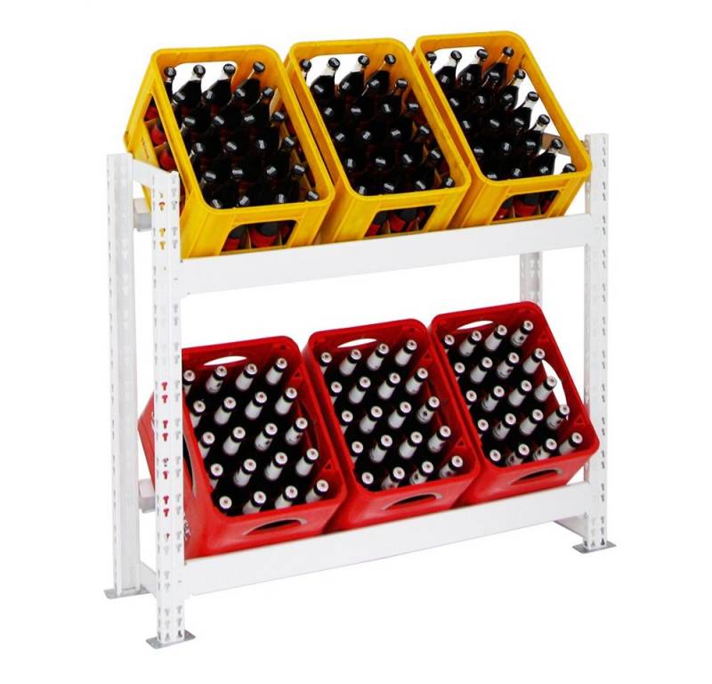 PROREGAL® Flaschenregal Getränkekistenregal TEGERNSEE für 6 Kästen Kastenregal Kastenständer PROREGAL® Flaschenregal Getränkekistenregal TEGERNSEE für 6 Kästen Kastenregal Kastenständer von PROREGAL®