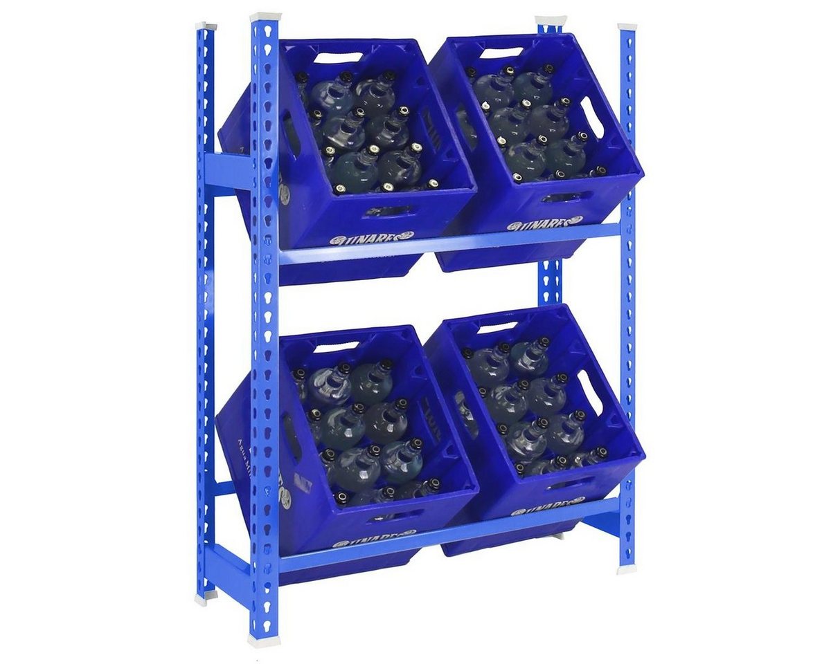 PROREGAL® Standregal SIMONRACK KIT SIMONBOTTLE 2-1000x800x300 BLAU, 2-1000x400x300 von PROREGAL®