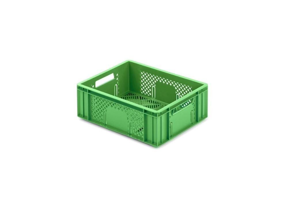 PROREGAL® Stapelbox Eurobehälter Obst- & Gemüsekasten, HxBxT 14,2x30x40cm, 13 Liter, Grün von PROREGAL®