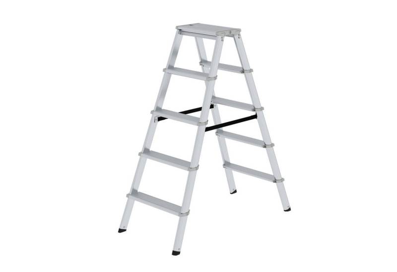 PROREGAL® Stehleiter ML Stufen-Stehleiter beidseitig begehbar 2x5 Stufen von PROREGAL®