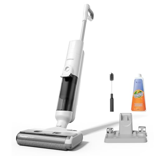 Proscenic F10 Pro Nass-Trockensauger, Saugwischer Smart 3 in 1, Leichtgewicht, Leise kabelloser Staubsauger mit Wischfunktion, Selbstreinigungs und Trockenfunktion LED-Display, für Hartböden Tierhaare von Proscenic