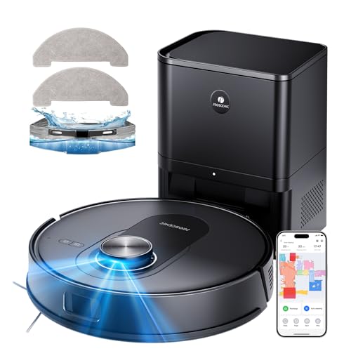 Proscenic Q8 Max Saugroboter mit Wischfunktion, 8000Pa 200min Staubsauger Roboter mit Absaugstation 3L Staubbeutel, Intelligentes Laser Navigation mit 5 Karten, Steuerung über APP Alexa Google Siri Proscenic Q8 Max Saugroboter mit Wischfunktion, 8000Pa 200min Staubsauger Roboter mit Absaugstation 3L Staubbeutel, Intelligentes Laser Navigation mit 5 Karten, Steuerung über APP Alexa Google Siri von Proscenic