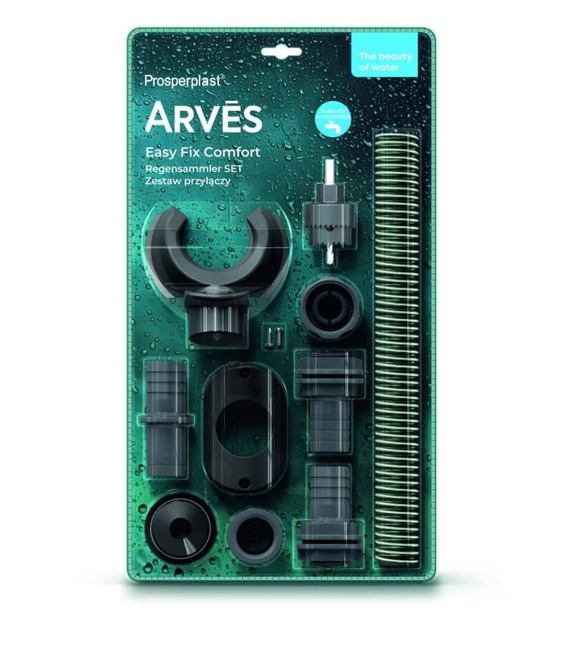 Arves Easy Fix Regensammler Set Comfort basalt Arves Easy Fix Regensammler Set Comfort basalt von Prosperplast since 1993