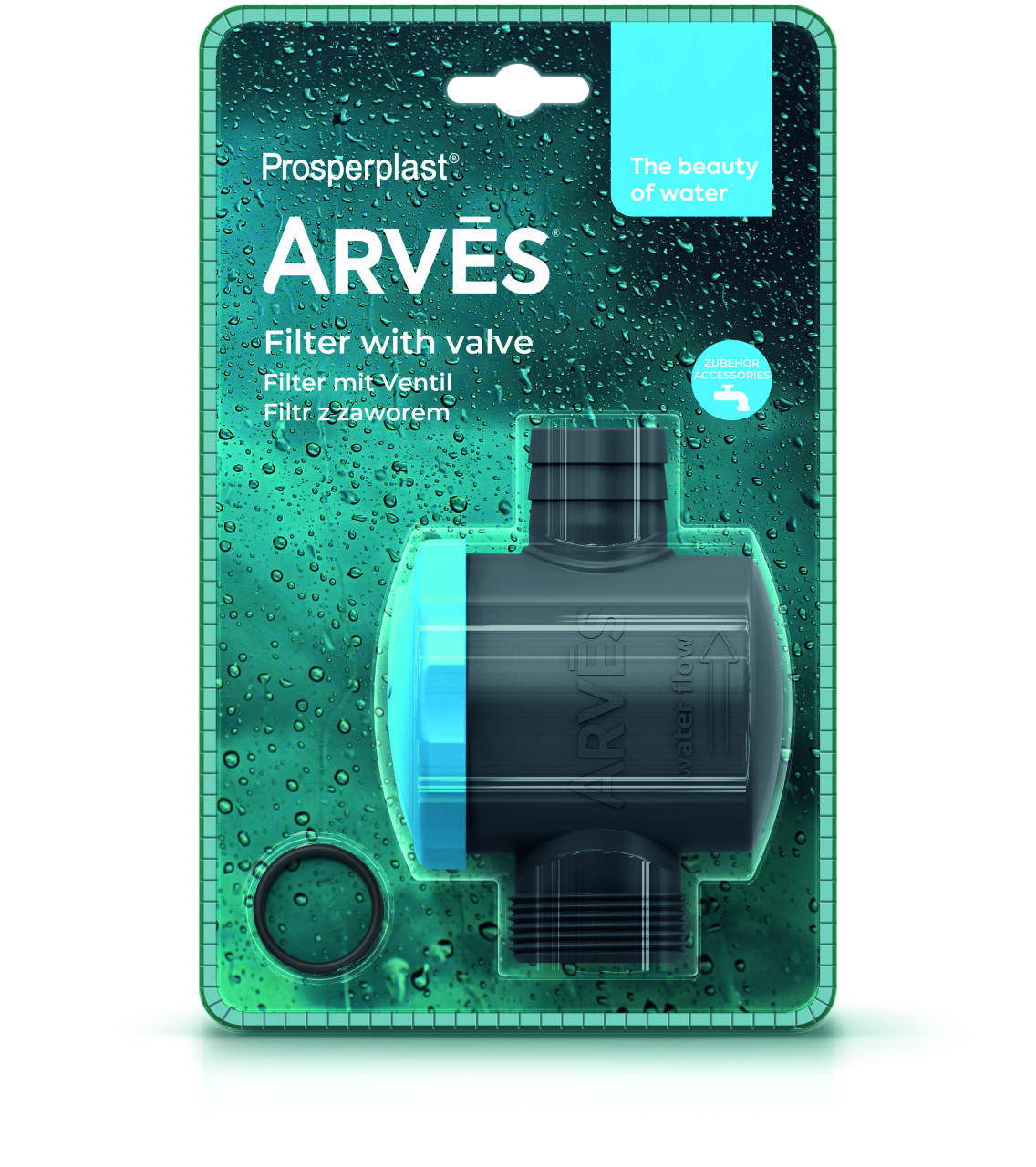 Arves Filter mit Ventil 23 x 14 x 5 cm Arves Filter mit Ventil 23 x 14 x 5 cm von Prosperplast since 1993