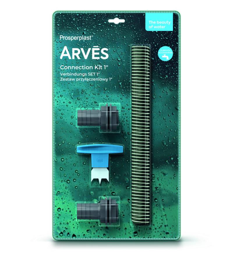 Arves Regentonnen Verbindungs Set 1'' (25 mm) basalt von Prosperplast since 1993