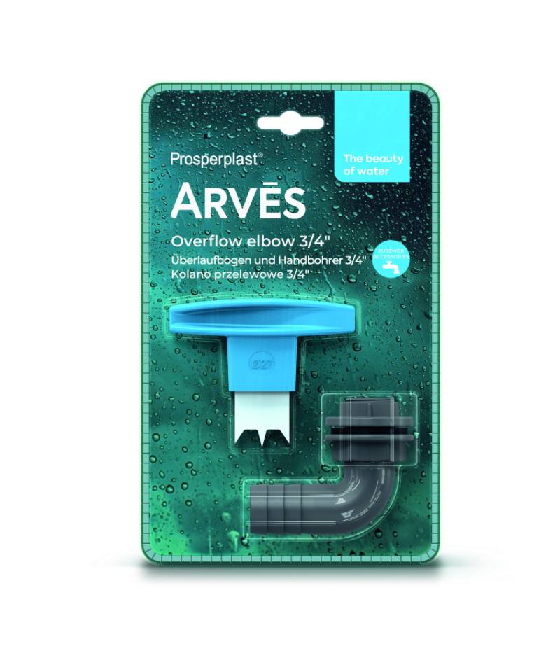 Arves Überlaufbogen und Handbohrer 3/ 4'' (20 mm) von Prosperplast since 1993