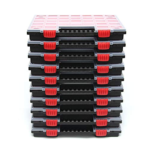 Kistenberg 10x Sortimentskasten NORS14 mit Trennstegen und komfortablem Griff | stapelbar | durchsichtiger Deckel | Kunststoff | 34,4 x 24,9 x 5 cm Kistenberg 10x Sortimentskasten NORS14 mit Trennstegen und komfortablem Griff | stapelbar | durchsichtiger Deckel | Kunststoff | 34,4 x 24,9 x 5 cm von Prosperplast