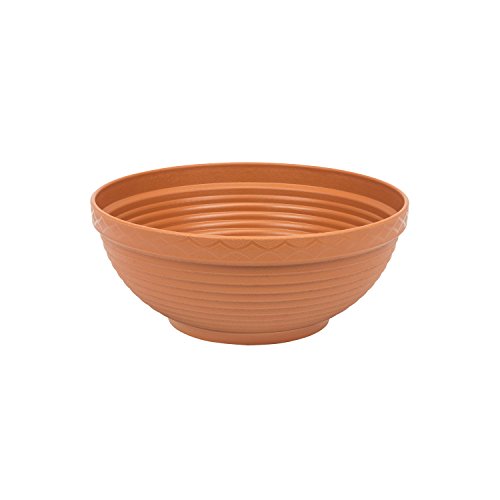 2 Liter Pflanzschale Blumenkübel Blumentopf braun terracotta D 22 cm Schale von Prosperplast