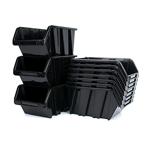 28er Set Stapelboxen Sichtlagerboxen für Kleinteile Kunststoff Rot 195mm x 120mm x 90mm (BxLxH) von Prosperplast