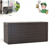Gartenbox 280L 116x44x55CM Terrasse Balkon Aufbewahrungsbox Braun von Prosperplast