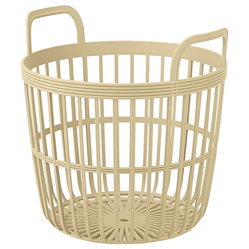 Gartenkorbstütze – dekorativer Beistelltisch ZOE BASCET, Abmessungen (mm) 419 x 419 x 408, Farbe Ocker von Prosperplast