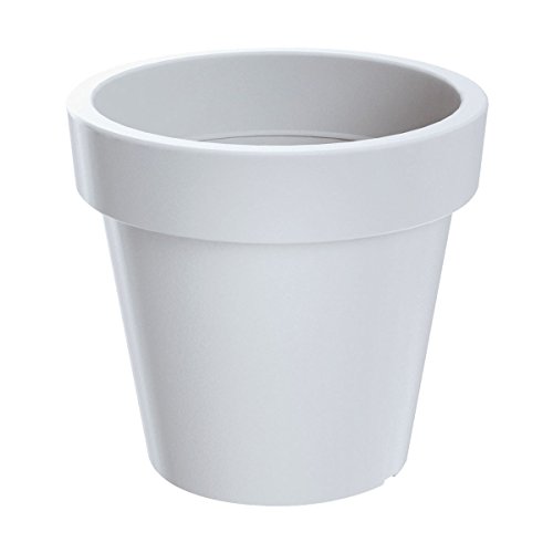 Lofly Plastiktopf in Weiß 13,4 (Länge) x 13,4 (Breite) x 12 (hoch) cm von Prosperplast